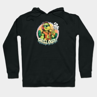 Oceanic Rhythms: The Hip-Hop Turtle Edition Hoodie